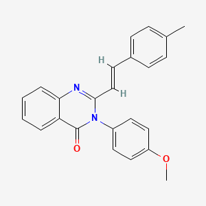 molecular formula C24H20N2O2 B5443224 3-(4-methoxyphenyl)-2-[2-(4-methylphenyl)vinyl]-4(3H)-quinazolinone 