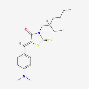 5-[4-(dimethylamino)benzylidene]-3-(2-ethylhexyl)-2-thioxo-1,3-thiazolidin-4-one