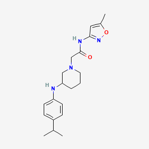 2-{3-[(4-isopropylphenyl)amino]-1-piperidinyl}-N-(5-methyl-3-isoxazolyl)acetamide dihydrochloride