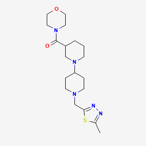 1'-[(5-methyl-1,3,4-thiadiazol-2-yl)methyl]-3-(morpholin-4-ylcarbonyl)-1,4'-bipiperidine