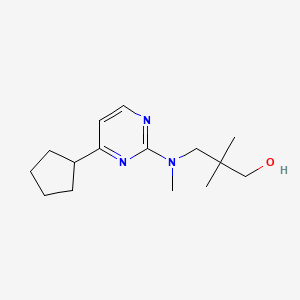 3-[(4-cyclopentylpyrimidin-2-yl)(methyl)amino]-2,2-dimethylpropan-1-ol