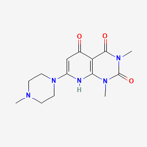 5-hydroxy-1,3-dimethyl-7-(4-methyl-1-piperazinyl)pyrido[2,3-d]pyrimidine-2,4(1H,3H)-dione