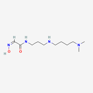 molecular formula C11H24N4O2 B5443371 (2Z)-N-[3-[4-(dimethylamino)butylamino]propyl]-2-hydroxyiminoacetamide 