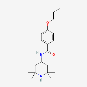 molecular formula C19H30N2O2 B5443399 4-propoxy-N-(2,2,6,6-tetramethylpiperidin-4-yl)benzamide 