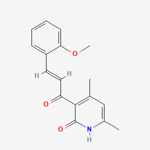 3-[(2E)-3-(2-methoxyphenyl)prop-2-enoyl]-4,6-dimethylpyridin-2(1H)-one