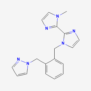 1-methyl-1'-[2-(1H-pyrazol-1-ylmethyl)benzyl]-1H,1'H-2,2'-biimidazole