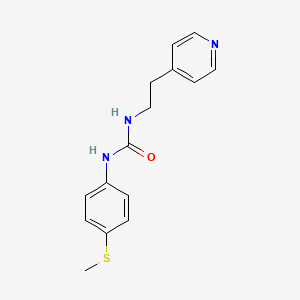 1-(4-Methylsulfanylphenyl)-3-(2-pyridin-4-ylethyl)urea