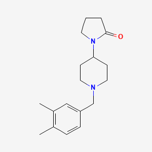 1-[1-(3,4-dimethylbenzyl)piperidin-4-yl]pyrrolidin-2-one