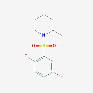 1-[(2,5-difluorophenyl)sulfonyl]-2-methylpiperidine