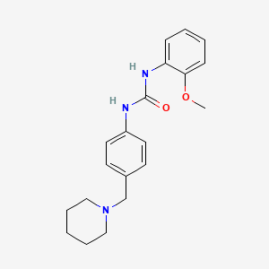 1-(2-Methoxyphenyl)-3-[4-(piperidin-1-ylmethyl)phenyl]urea