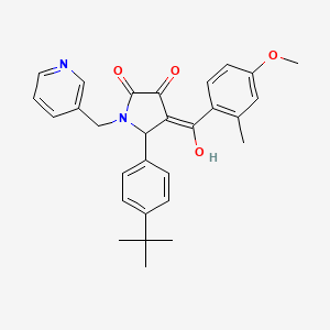 5-(4-tert-butylphenyl)-3-hydroxy-4-(4-methoxy-2-methylbenzoyl)-1-(3-pyridinylmethyl)-1,5-dihydro-2H-pyrrol-2-one