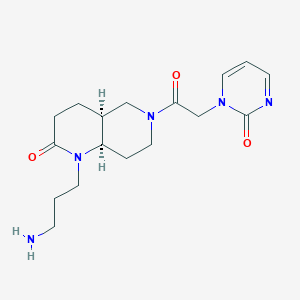 rel-(4aS,8aR)-1-(3-aminopropyl)-6-[(2-oxo-1(2H)-pyrimidinyl)acetyl]octahydro-1,6-naphthyridin-2(1H)-one hydrochloride