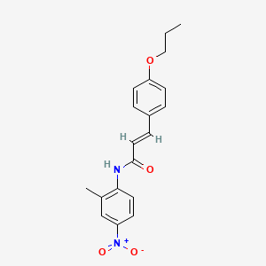 N-(2-methyl-4-nitrophenyl)-3-(4-propoxyphenyl)acrylamide