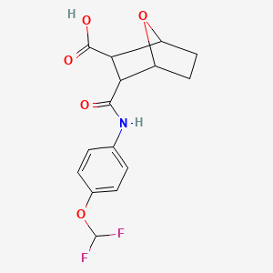 3-({[4-(difluoromethoxy)phenyl]amino}carbonyl)-7-oxabicyclo[2.2.1]heptane-2-carboxylic acid