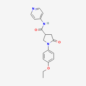 1-(4-ethoxyphenyl)-5-oxo-N-(pyridin-4-yl)pyrrolidine-3-carboxamide