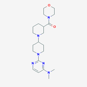 molecular formula C21H34N6O2 B5443704 N,N-dimethyl-2-[3-(morpholin-4-ylcarbonyl)-1,4'-bipiperidin-1'-yl]pyrimidin-4-amine 