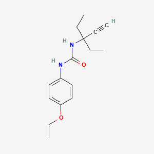 molecular formula C16H22N2O2 B5443743 N-(1,1-DIETHYL-2-PROPYNYL)-N'-(4-ETHOXYPHENYL)UREA 