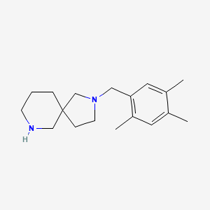 molecular formula C18H28N2 B5443747 2-(2,4,5-trimethylbenzyl)-2,7-diazaspiro[4.5]decane dihydrochloride 