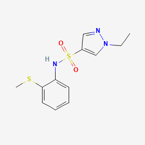 1-ethyl-N-[2-(methylsulfanyl)phenyl]-1H-pyrazole-4-sulfonamide