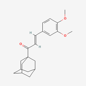 molecular formula C21H26O3 B5443781 1-(1-adamantyl)-3-(3,4-dimethoxyphenyl)-2-propen-1-one 