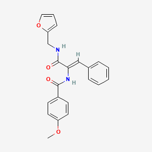 N-(1-{[(2-furylmethyl)amino]carbonyl}-2-phenylvinyl)-4-methoxybenzamide