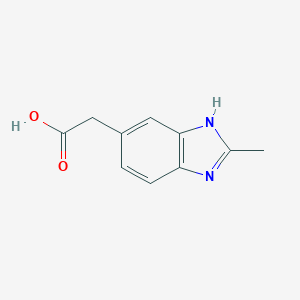 molecular formula C10H10N2O2 B054438 (2-Methyl-1H-benzimidazol-5-YL)acetic acid CAS No. 114402-92-5