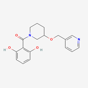 2-{[3-(pyridin-3-ylmethoxy)piperidin-1-yl]carbonyl}benzene-1,3-diol