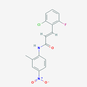 3-(2-chloro-6-fluorophenyl)-N-(2-methyl-4-nitrophenyl)acrylamide