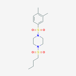 1-(butylsulfonyl)-4-[(3,4-dimethylphenyl)sulfonyl]piperazine