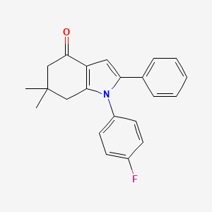 1-(4-fluorophenyl)-6,6-dimethyl-2-phenyl-1,5,6,7-tetrahydro-4H-indol-4-one