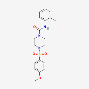 4-(4-METHOXYBENZENESULFONYL)-N-(2-METHYLPHENYL)PIPERAZINE-1-CARBOXAMIDE