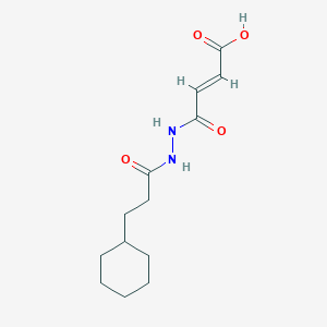 4-[2-(3-cyclohexylpropanoyl)hydrazino]-4-oxo-2-butenoic acid