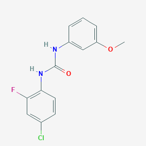 1-(4-Chloro-2-fluorophenyl)-3-(3-methoxyphenyl)urea