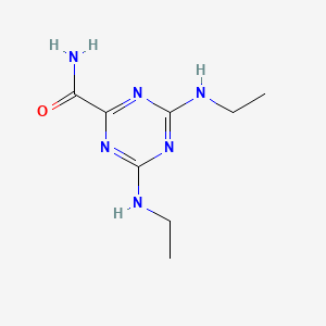 4,6-bis(ethylamino)-1,3,5-triazine-2-carboxamide