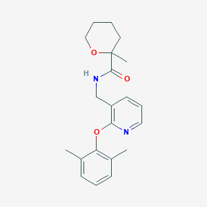 N-{[2-(2,6-dimethylphenoxy)pyridin-3-yl]methyl}-2-methyltetrahydro-2H-pyran-2-carboxamide