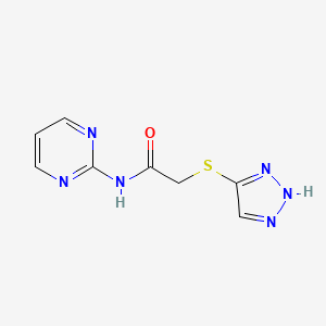 N-2-pyrimidinyl-2-(1H-1,2,3-triazol-5-ylthio)acetamide