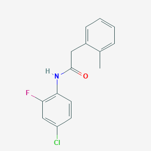 N-(4-chloro-2-fluorophenyl)-2-(2-methylphenyl)acetamide