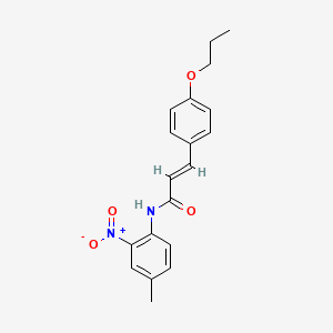 (2E)-N-(4-methyl-2-nitrophenyl)-3-(4-propoxyphenyl)prop-2-enamide