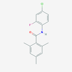 N-(4-chloro-2-fluorophenyl)-2,4,6-trimethylbenzamide