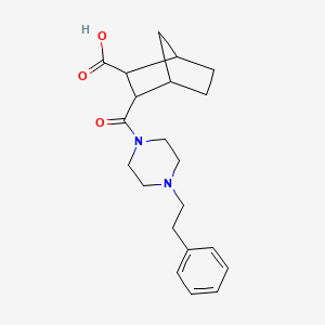 3-{[4-(2-Phenylethyl)piperazin-1-yl]carbonyl}bicyclo[2.2.1]heptane-2-carboxylic acid