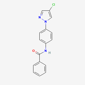 N-[4-(4-chloro-1H-pyrazol-1-yl)phenyl]benzamide