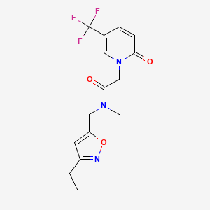 N-[(3-ethylisoxazol-5-yl)methyl]-N-methyl-2-[2-oxo-5-(trifluoromethyl)pyridin-1(2H)-yl]acetamide