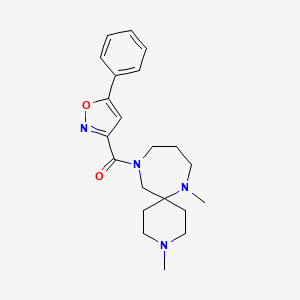 3,7-dimethyl-11-[(5-phenylisoxazol-3-yl)carbonyl]-3,7,11-triazaspiro[5.6]dodecane