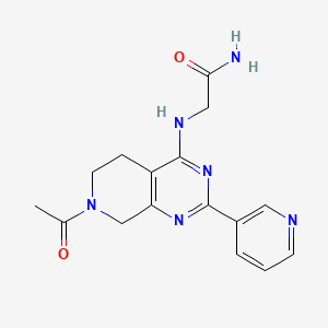 N~2~-(7-acetyl-2-pyridin-3-yl-5,6,7,8-tetrahydropyrido[3,4-d]pyrimidin-4-yl)glycinamide