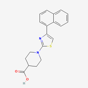 1-[4-(1-naphthyl)-1,3-thiazol-2-yl]-4-piperidinecarboxylic acid