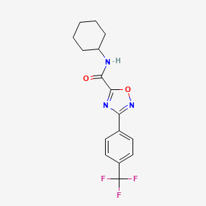 N-cyclohexyl-3-[4-(trifluoromethyl)phenyl]-1,2,4-oxadiazole-5-carboxamide