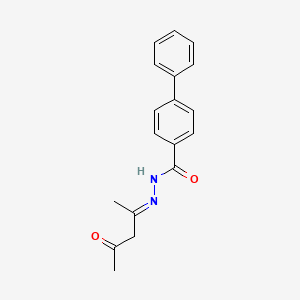 N'-(1-methyl-3-oxobutylidene)-4-biphenylcarbohydrazide