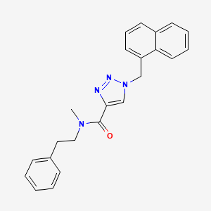 N-methyl-1-(1-naphthylmethyl)-N-(2-phenylethyl)-1H-1,2,3-triazole-4-carboxamide