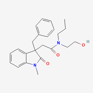 2-(3-benzyl-1-methyl-2-oxo-2,3-dihydro-1H-indol-3-yl)-N-(2-hydroxyethyl)-N-propylacetamide