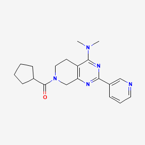 7-(cyclopentylcarbonyl)-N,N-dimethyl-2-pyridin-3-yl-5,6,7,8-tetrahydropyrido[3,4-d]pyrimidin-4-amine